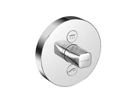 Empurre Instalação De Embutir, Botão De Ativação, Manípulo Rotativo, Cromo, 387120538 Kludi