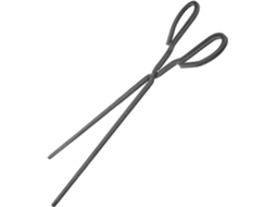 Pinça Vintage De Ferro Preto Para Lenha, Com Design Alongado E Espesso, Versátil Para Uso Doméstico E Manuseio De Fogo