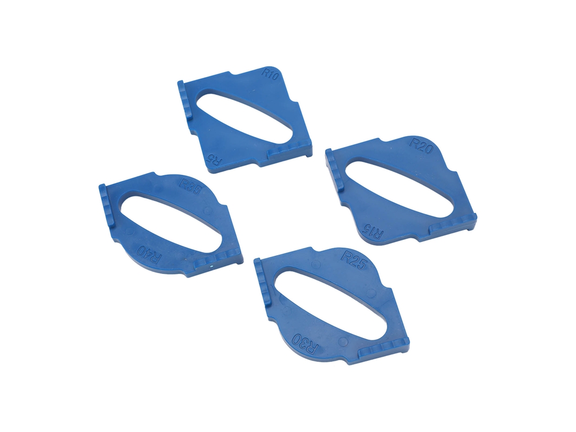 Laxiscreed Kit De Template Para Roteador Com Ajuste De Raio Para Cantos Redondos