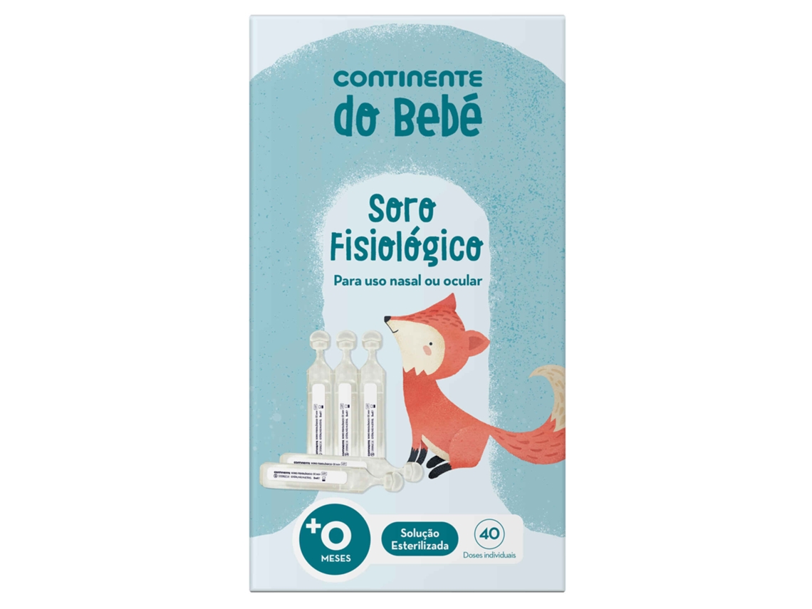Soro Fisiológico Doses Individuais CONTINENTE DO BEBÉ emb. 40 x 5 ml