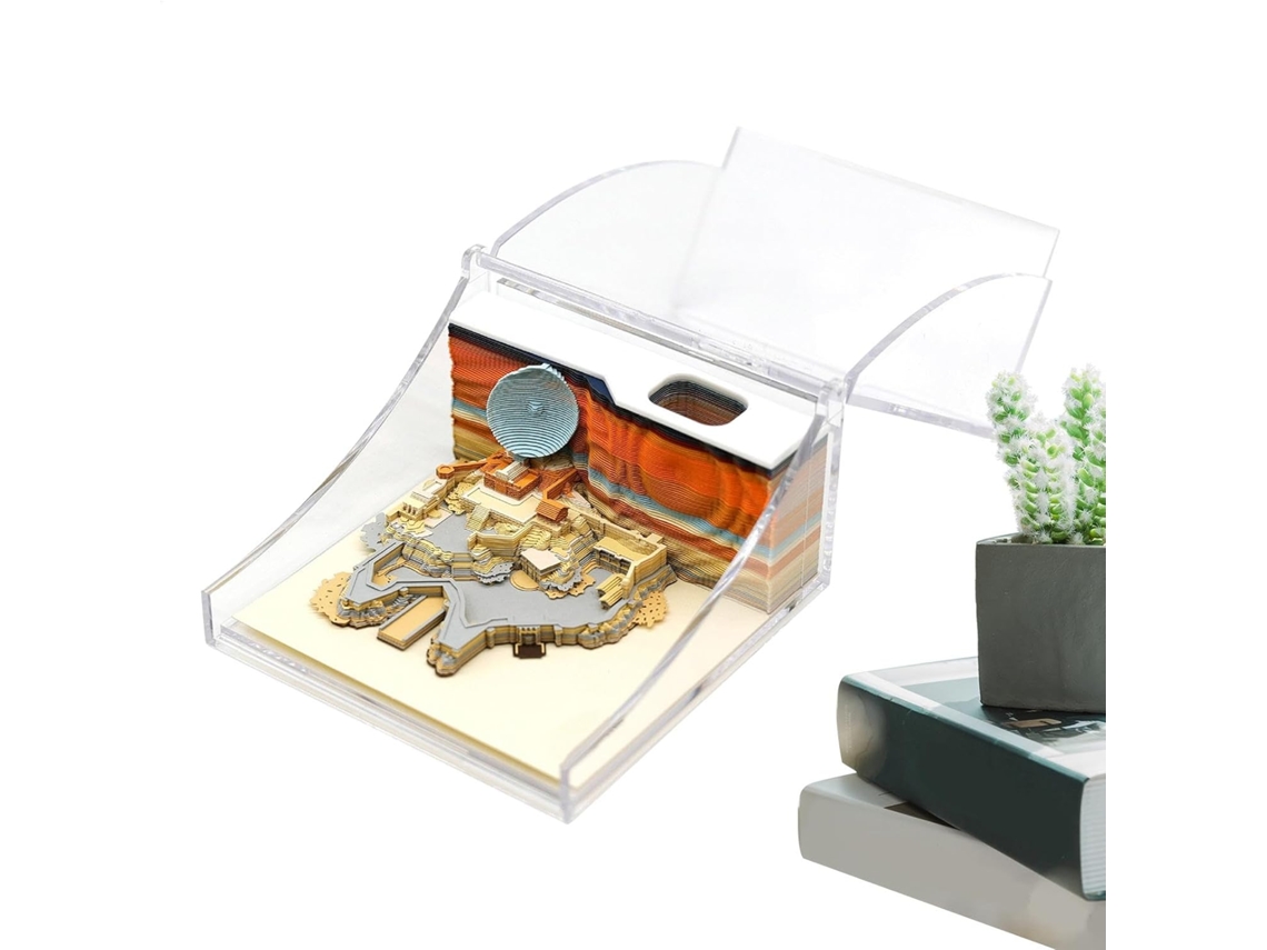 Bloco De Notas, Escultura De Papel, Adesivas- Decoração De Mesa, Arte Criativa Para Pais, Namorados, Amigos,