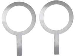 Conjunto De 2-tampas Protetoras Aço Inoxidável Para Copos Chá Com Leite, Com Alça, Ideais Para Confeitaria, Cafeterias E