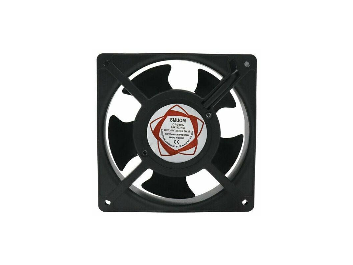 Ventilador Axial Para Caixa De Chaminé Inserível Alta Temperatura Pás Metálicas Silencioso Universal 120 X 120 X 38 Mm Ehstmind