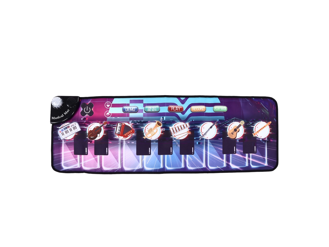 Mali tapete Piano Musical Teclado Portátil Presente Brinquedo Educativo para Crianças com Efeito Flash