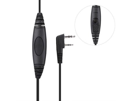 HURRISE Earphone-Headset Walkie Talkie 2Pin Headset Ouvindo Walkie Talkie Mic para Baofeng Uv-5R Bf-888S Gt-3 Uv-B5 Uv 6R