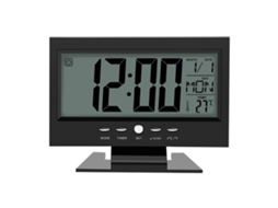 Relógio de Mesa Digital Lcd com Alarme, Sensor de Som | S/MARCA