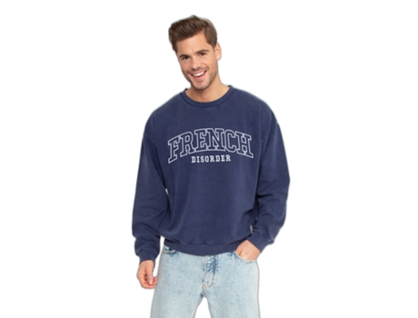 Sweatshirt para Homem FRENCH DISORDER (S - Algodão - Azul)
