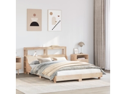 Vidaxl Cama Sem Colchão 120x190 Cm Madeira De Pinho Maciça