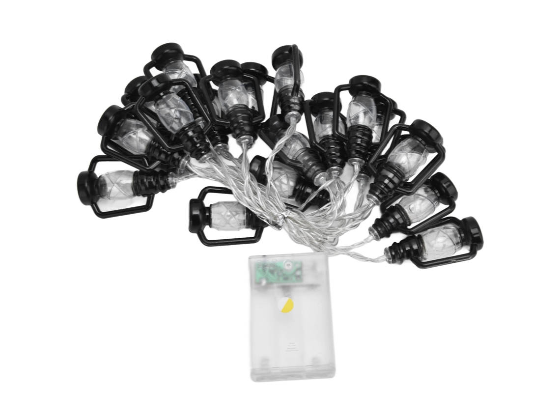 Luz de Cadeia Led 20 Lâmpadas Quentes 9,8ft Lampião a Querosene para Halloween