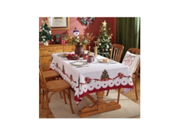 Manta De Mesa Impermeável Em Poliéster, Impressão Digital, Festiva Para Natal/festas, Retangular, Decoração De Sala. Igvtrade