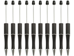 Conjunto De 10 Canetas Pearlpoint Com Contas Plástico, Rollerball