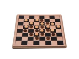 Jogo de Damas MY HOME em madeira 28x28 cm 24 pcs