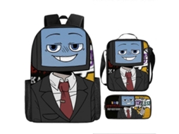 Mochila Infantil Nova Para Ensino Fundamental, Estojo Escolar De Grande Capacidade, Conjunto 4 Peças Hgdmv Aquaforge