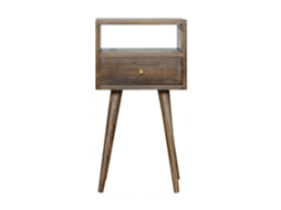 ARTISAN FURNITURE EST 1995 TM Mesa De Cabeceira Em Madeira Maciça Cinza Lavado