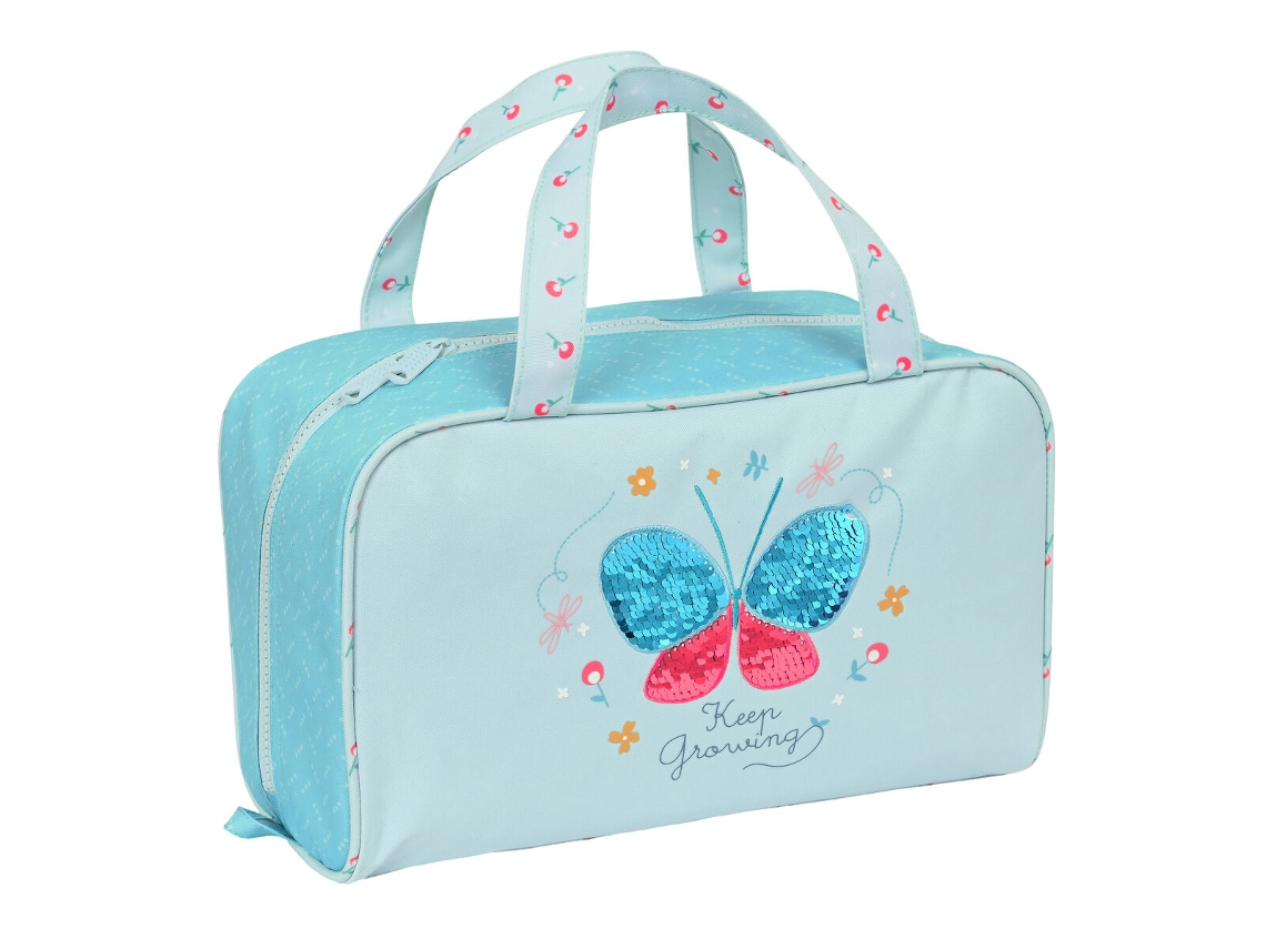 Nécessaire Escolar BlackFit8 Keep Growing Azul Claro (31 x 14 x 19 cm)