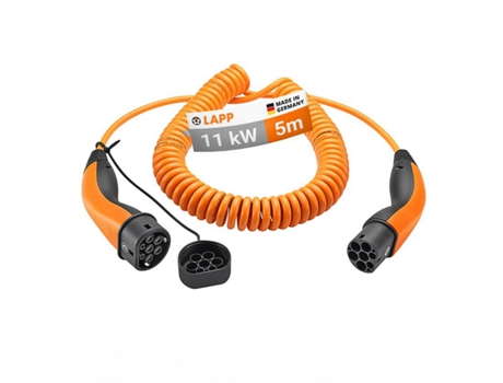Cabo Carregamento Espiral Tipo Trifásico LAPP Laranja