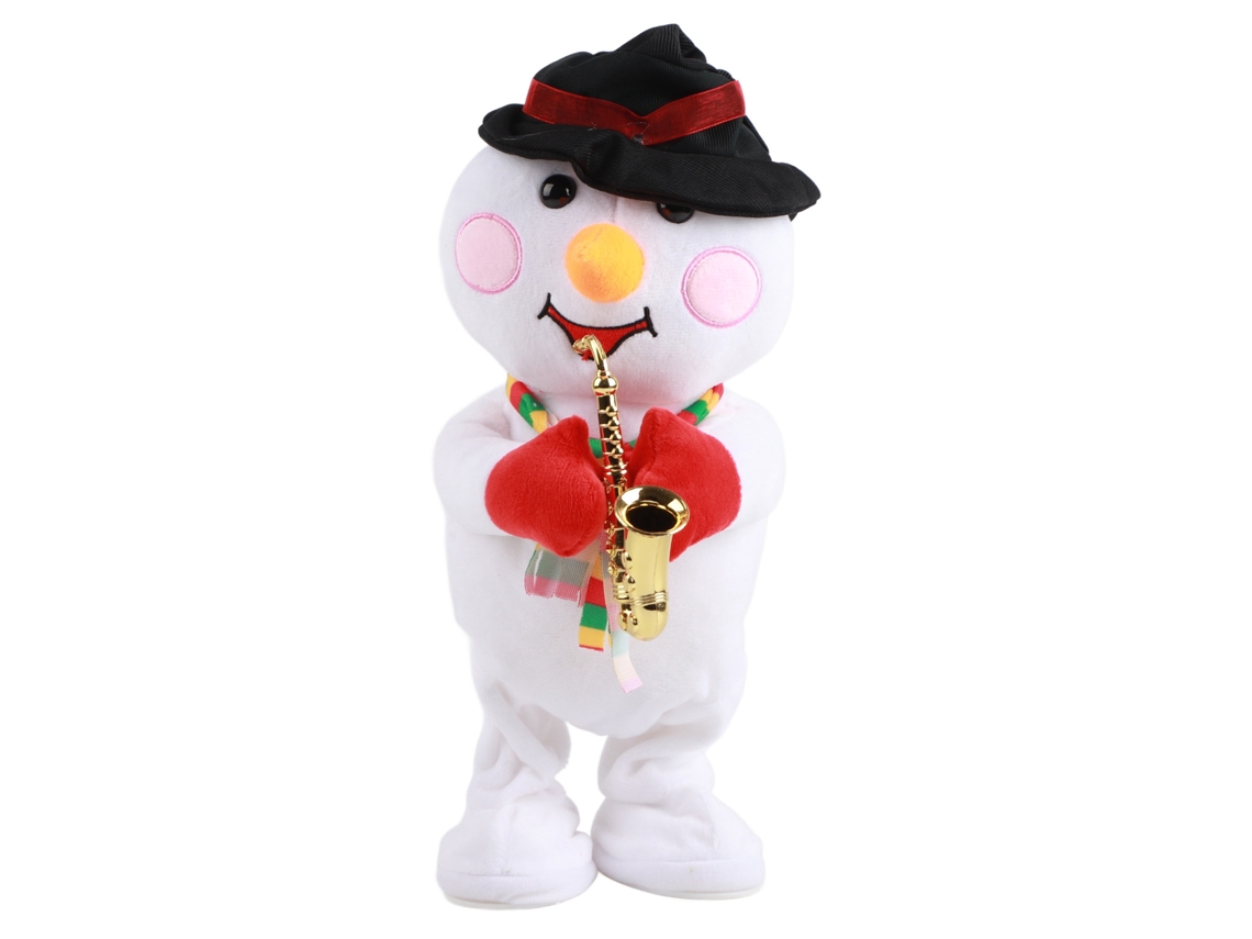 Boneco de Natal Elétrico Musical Dançante com Luz