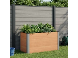 Vidaxl Canteiro De Jardim Elevado Castanho 100 X 50 X 54 Cm