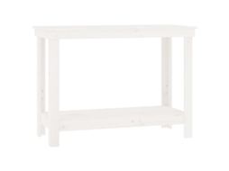 Banco de Trabalho 110x50x80 Cm Pinho Maciço Branco MAISON EXCLUSIVE