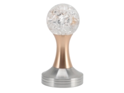 Bola de Café de Vidro, Tamper Plano, Base em Aço Inox, Martelo Para Pó, Acessórios Para Café, Dourado, 51mm Slowmoose