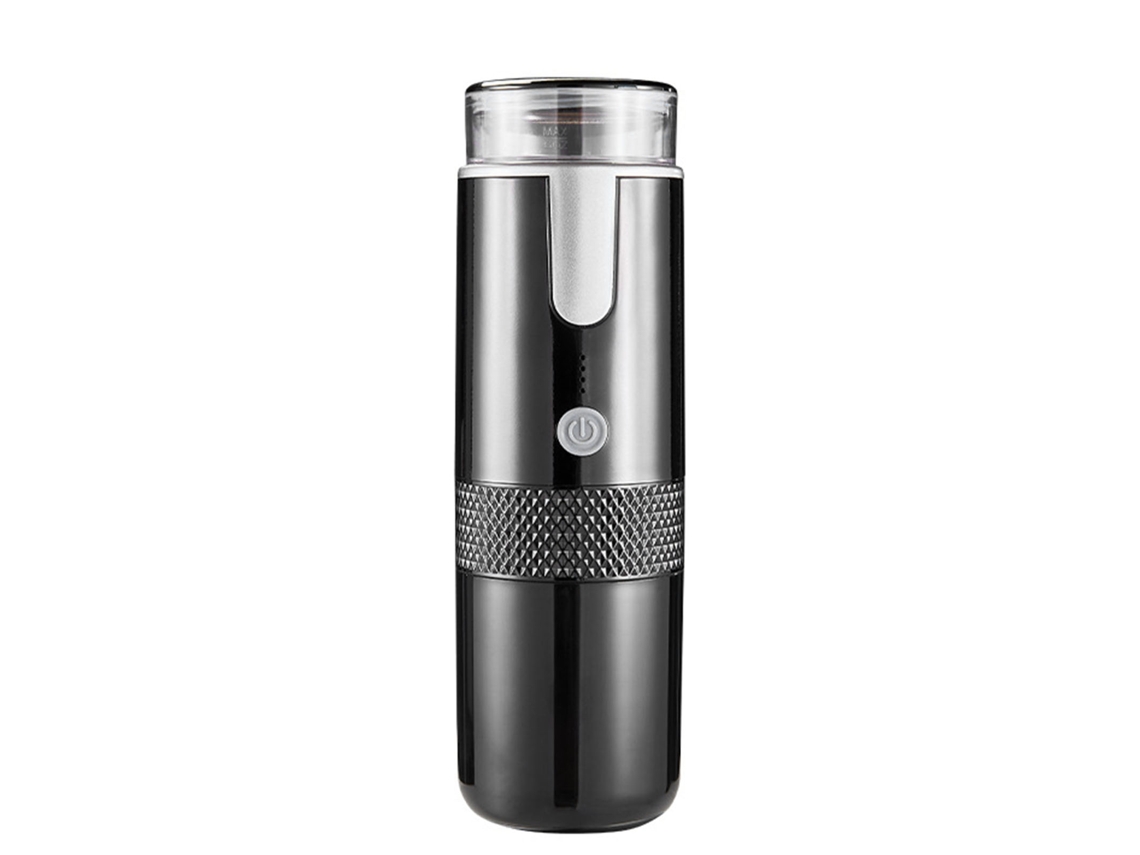 Laxiscreed Máquina De Café Portátil Sem Fio Para Exterior, Cápsulas Ou Café Moído, Preto Brilhante