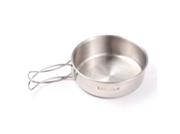 Conjunto de Panelas Inox com Alça Plegável 3 Peças