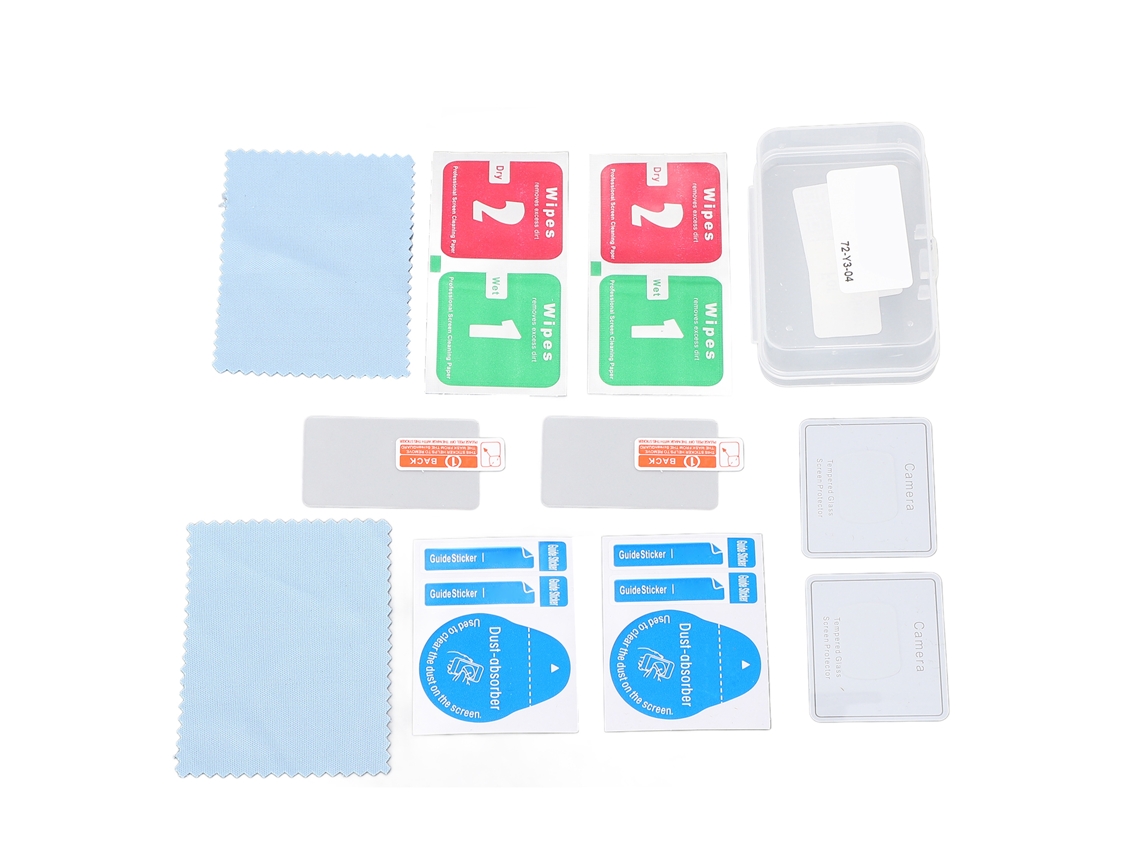 2 Set Protector Pantalla Y Lente Para Cámara Pocket Vidrio Templado 2pcs Película Para Osmo Pocket 3