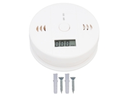 Detector de Monóxido de Carbono com sensor eletroquímico, exibição de concentração e alarme sonoro 85db | S/MARCA