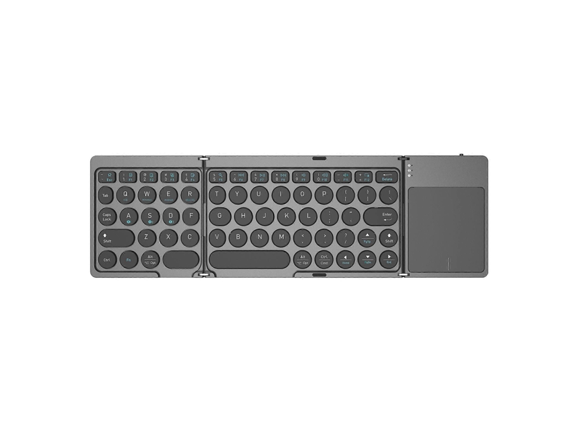 Teclado Bluetooth Sem Fio Dobrável com Touchpad TAISHENGDA