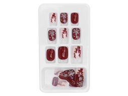 24pcs Uñas Falsas Press On De Moda De Cobertura Completa Para Arte De Uñas
