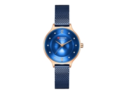Relógio Feminino Casual De Quartzo Com Pulseira De Malha Milanesa, Modelo Fino.