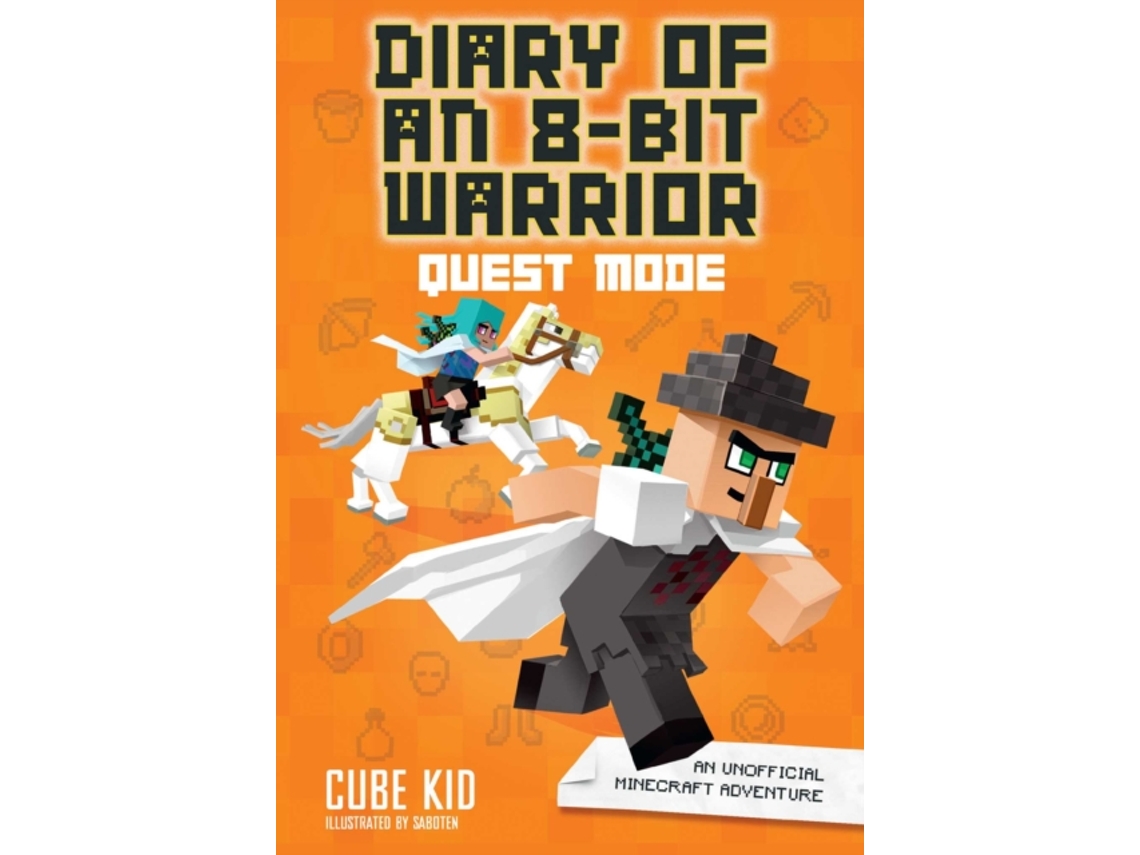 Livro Diary of an 8-Bit Warrior Quest Mode de Cube Kid (Inglês)