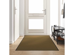 Vidaxl Tapete De Entrada Marrom E Preto 120 X 250 Cm 100% Poliamida