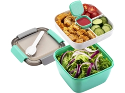 Lancheira Bento Verde Compartimentos, À Prova Vazamento, Lava louças, para Escola/trabalho ZYBLSSBB