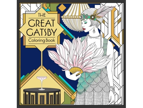 Livro the great gatsby coloring book de f. scott fitzgerald (inglês)