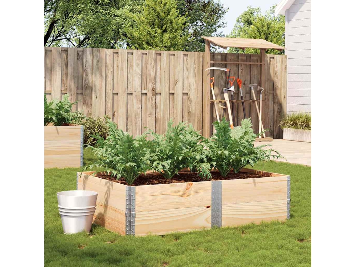 Vidaxl Vaso/floreira De Jardim 150x100 Cm Madeira De Pinho Maciça