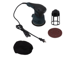 Kit de lixadeira orbital elétrica compacta de 300 W com lixa para madeira, 110 V (EUA)