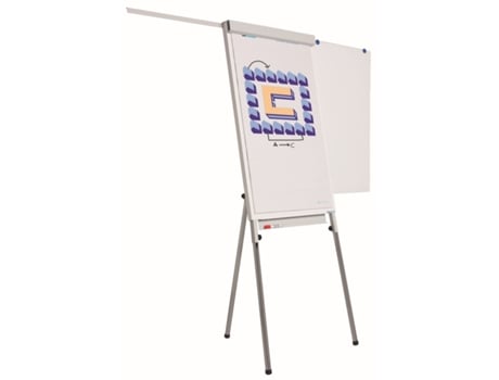 Flipchart SMIT VISUAL Quadro Branco Magnético 70x105 cm