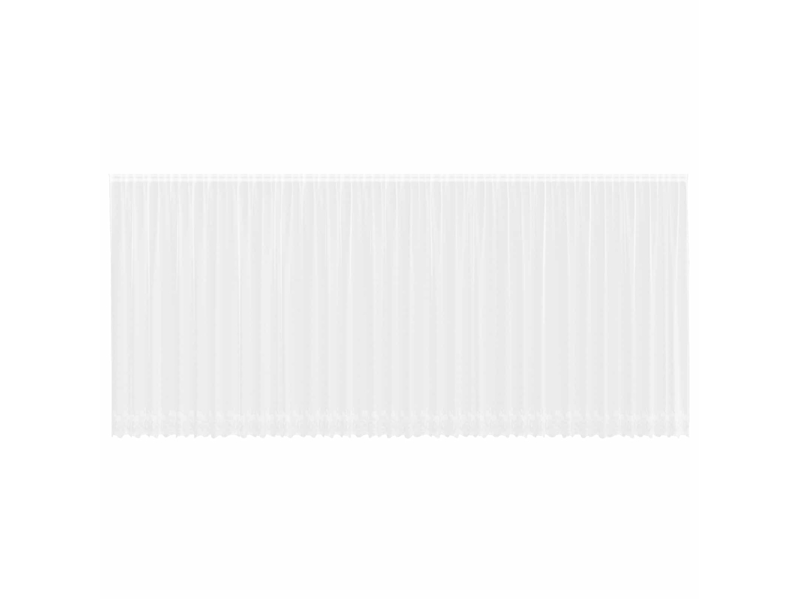 Maison Exclusive - Cortina De Renda Com Cortinas Branco 245 X 900 Cm Poliéster