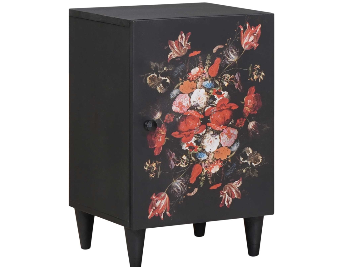 Vidaxl Armário De Banheiro Com Porta Multicolor 38 X 33,5 X 58 Cm