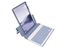 Capa de Teclado Bluetooth para iPad Air 2 XIAOMOYU, em Acrílico, giratória, cinza roxo