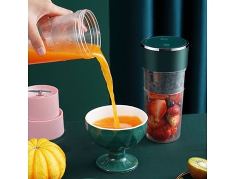 Damai Recarregável Mini Liquidificador Juicer Portátil Pequeno Liquidificador Rosa