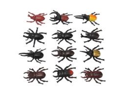 Primerox 60 Peças Brinquedo Modelo Inseto Figurina Simulada Educativo Científico Brincadeira