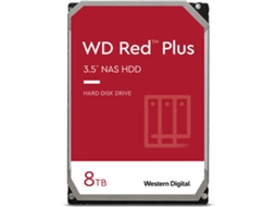 Disco Interno HDD WESTERN DIGITAL WD Red (8000 GB - SATA III - 210 MB/s)