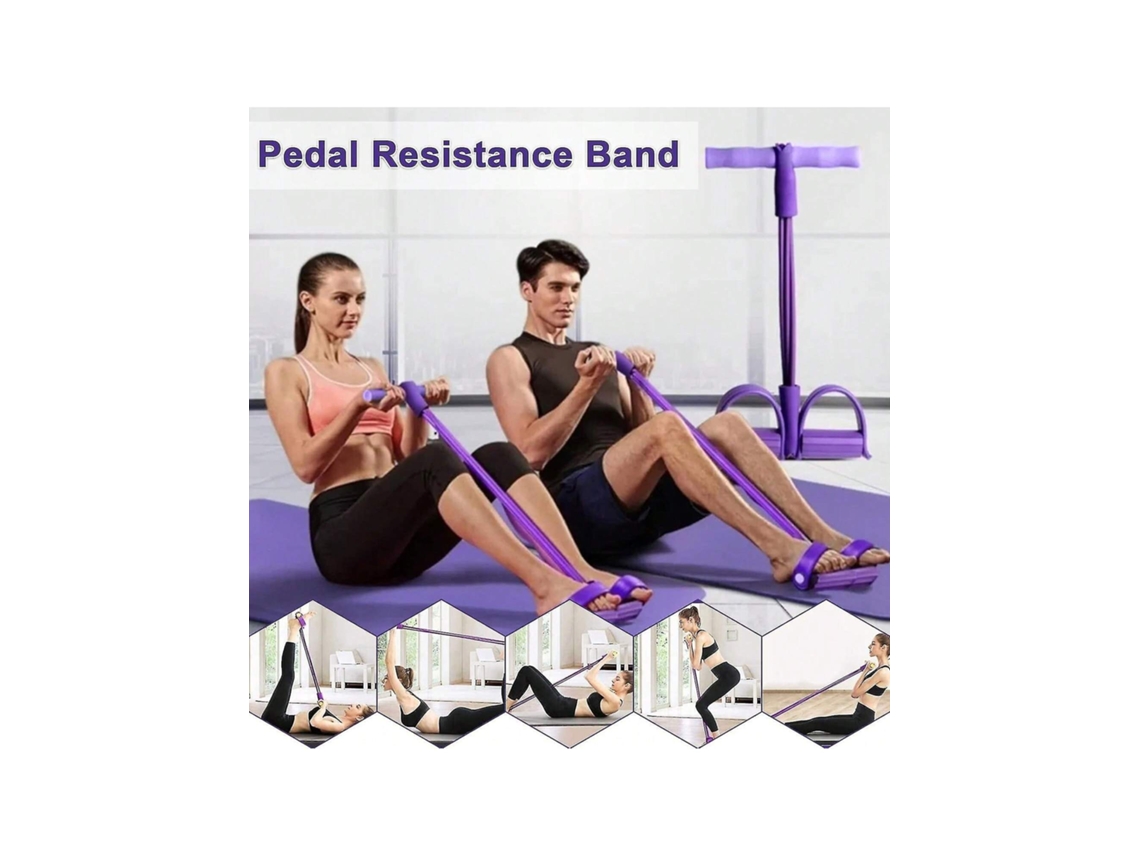 Faixa de Resistência com Pedal para Ioga e Alongamento AQUAFORGE