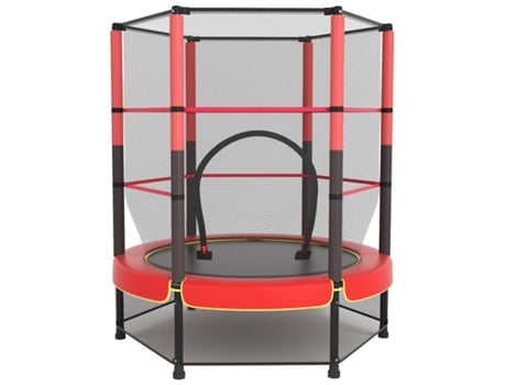 Trampolim Infantil Foxsport Clássico, F140cm, Com Rede De Segurança, 150kg