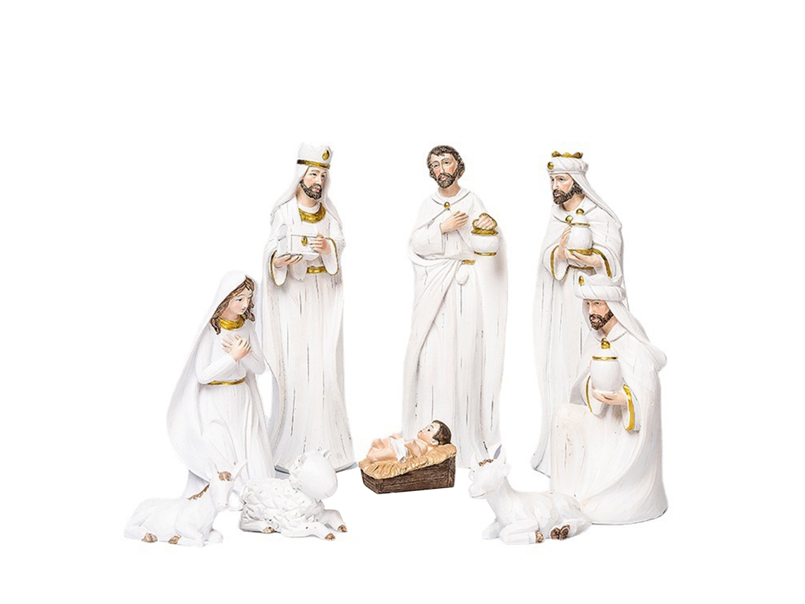 Conjunto De Presépio Em Resina Laxiscreed Para Natal - Compra Mínima De 3 Unidades