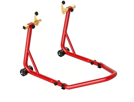 1 Suporte para motocicleta, aço reforçado, elevação ajustável, ideal para manutenção, oficinas e garagens Fozuanei