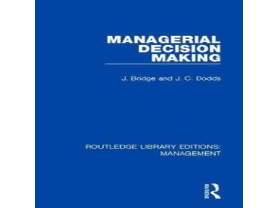 Livro Managerial Decision Making de Dodds e J C (Inglês)