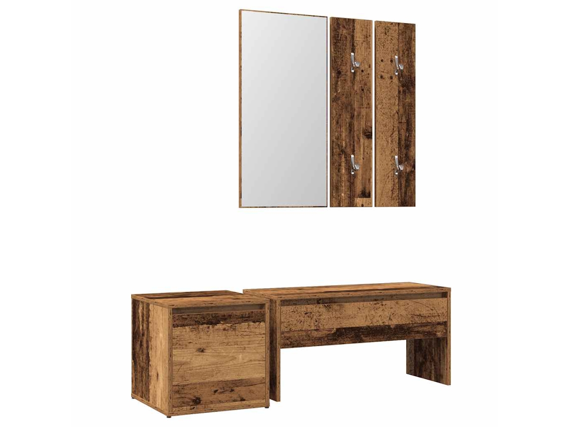 Hallway Furniture Set, Hallway Furniture Sets Vidaxl Marrom Madeira Processada (n/a)